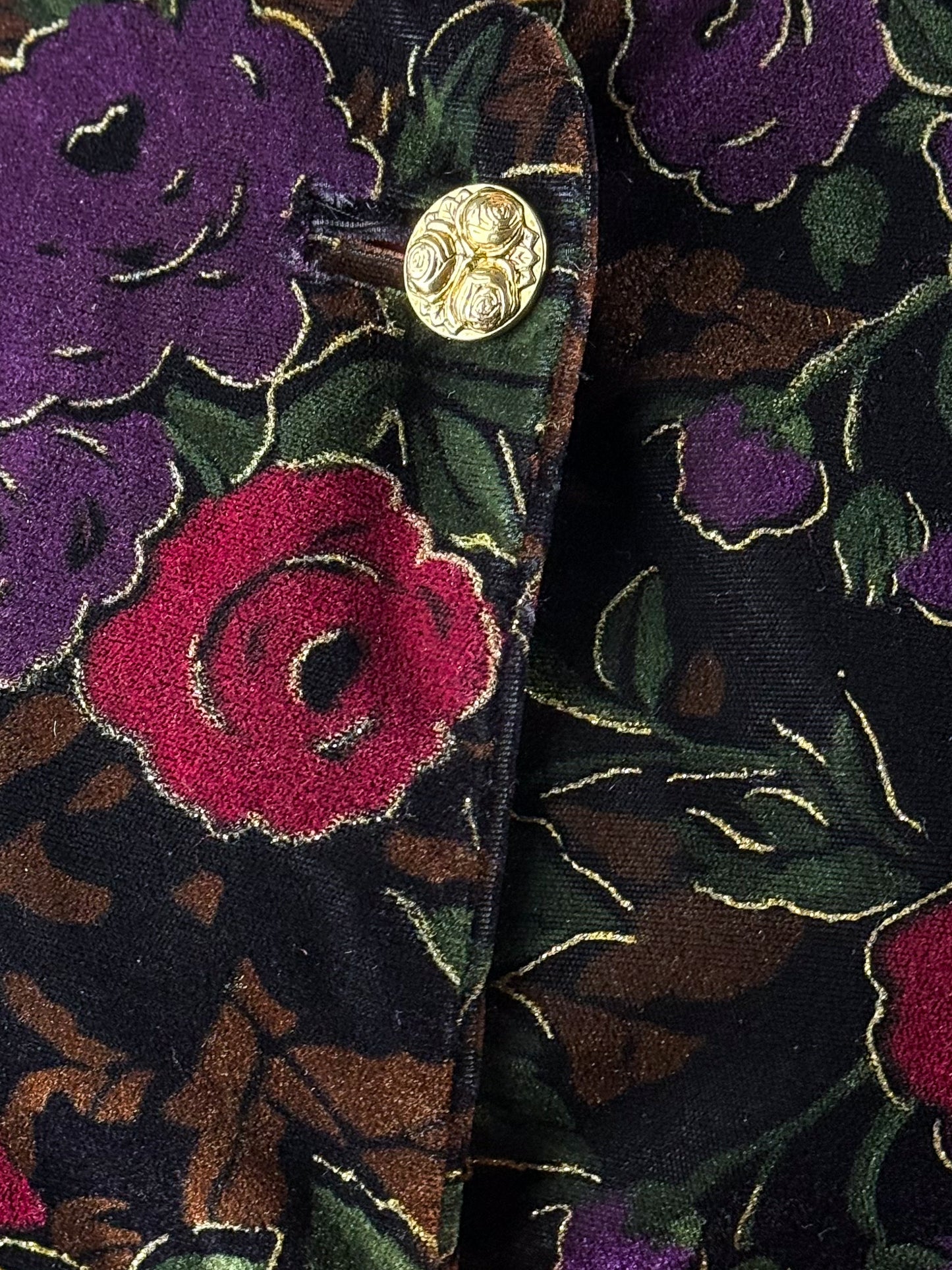 Giacca Velluto Donna Vintage Anni 80 Elegante