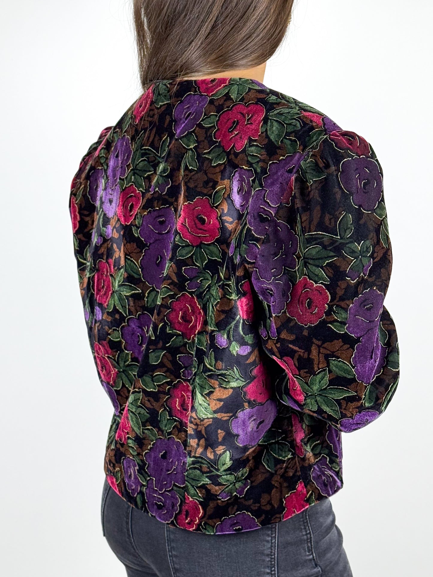 Giacca Velluto Donna Vintage Anni 80 Elegante