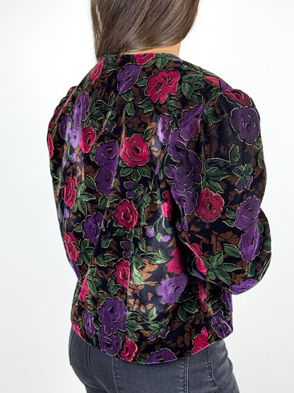 Giacca Velluto Donna Vintage Anni 80 Elegante