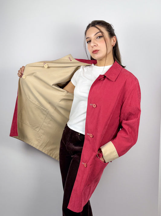 TRENCH SCAMOSCIATO REVERSIBILE