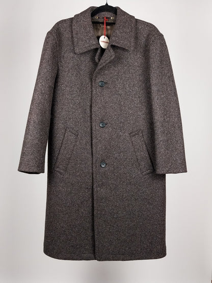 Cappotto vintage in lana vergine con fodera a quadri