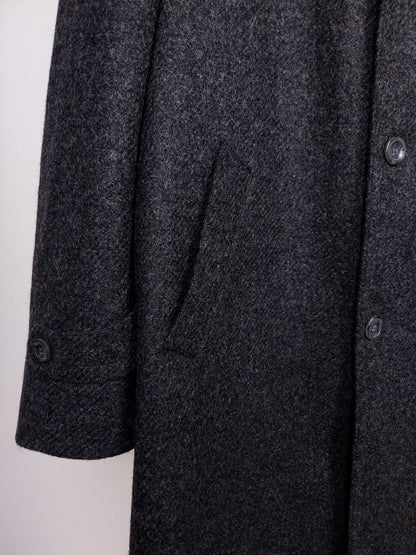 Cappotto grigio vintage in lana