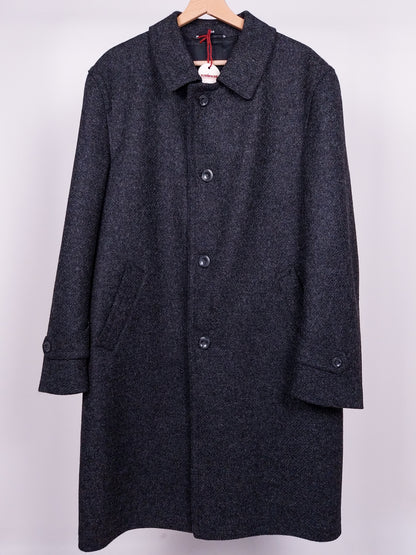 Cappotto grigio vintage in lana
