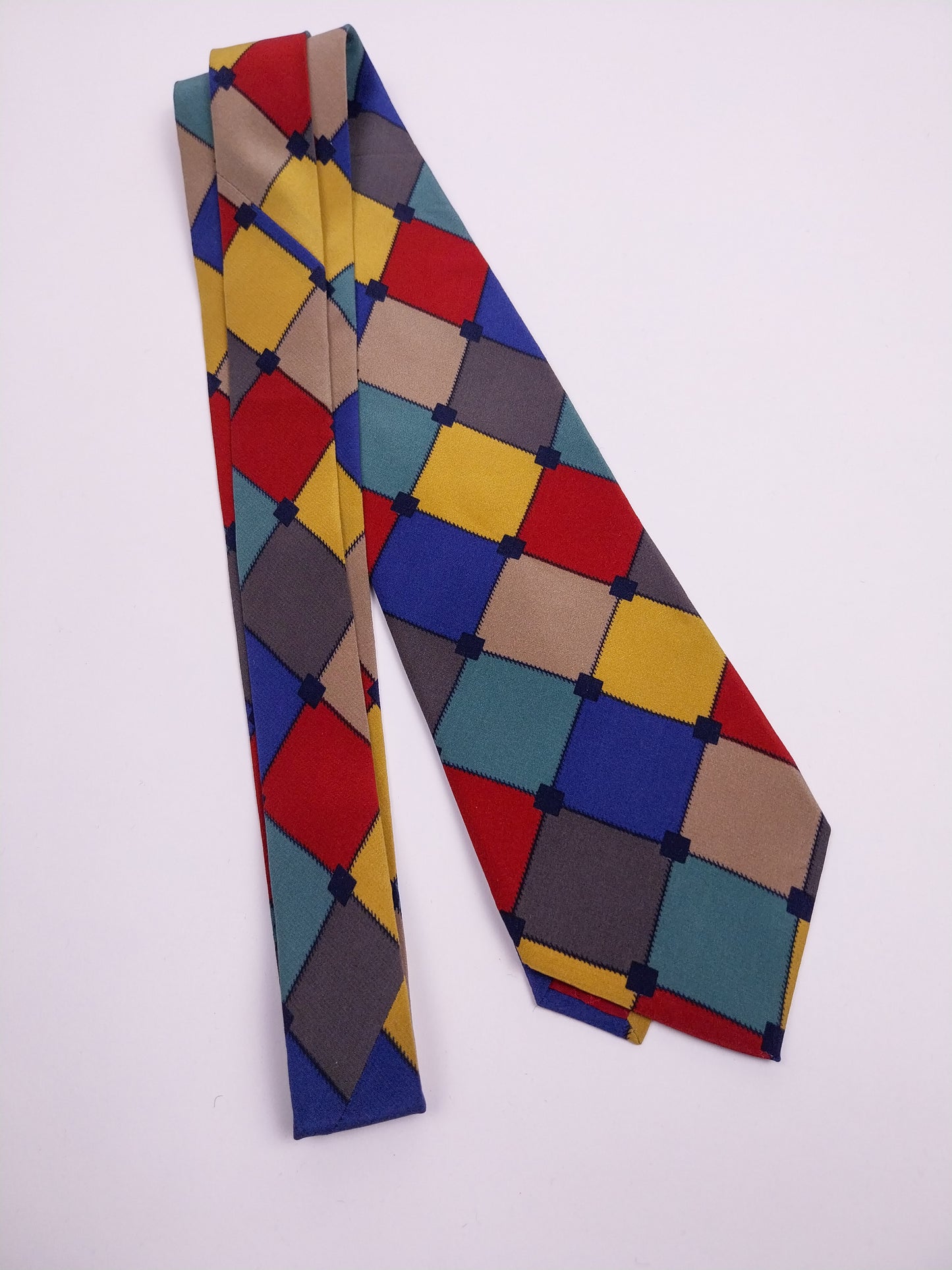 Cravatta vintage Valentino a rombi anni '90