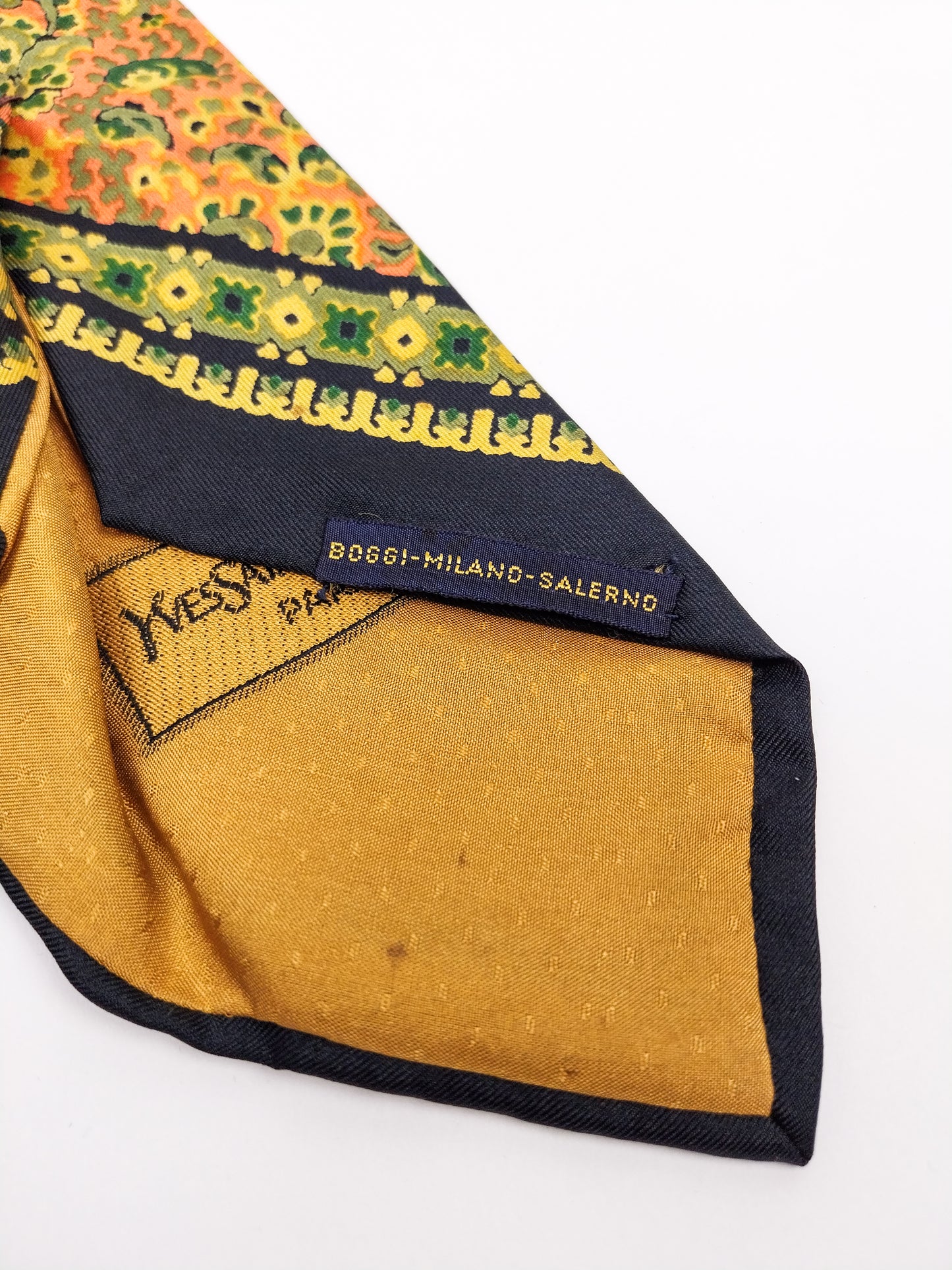 Cravatta Vintage Yves Saint Laurent Seta – Fantasia Floreale Anni '70-'80