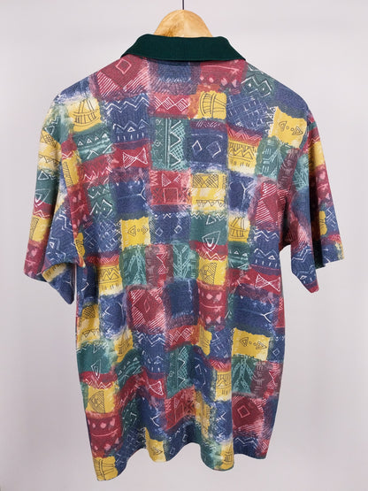 Polo FILA vintage anni ’90 – fantasia all-over