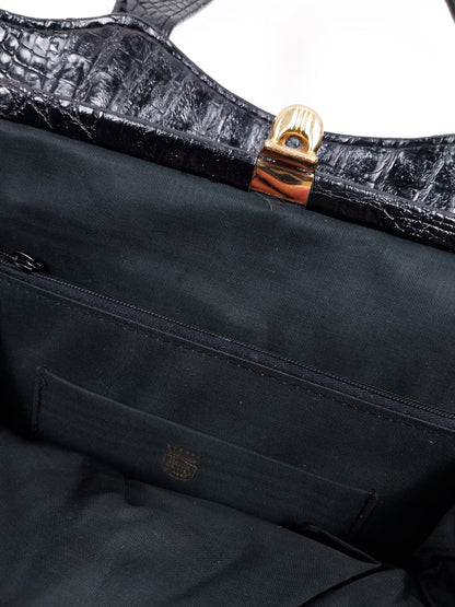 Borsa vintage in vera pelle stampa cocco – Horch Meisier Klasse