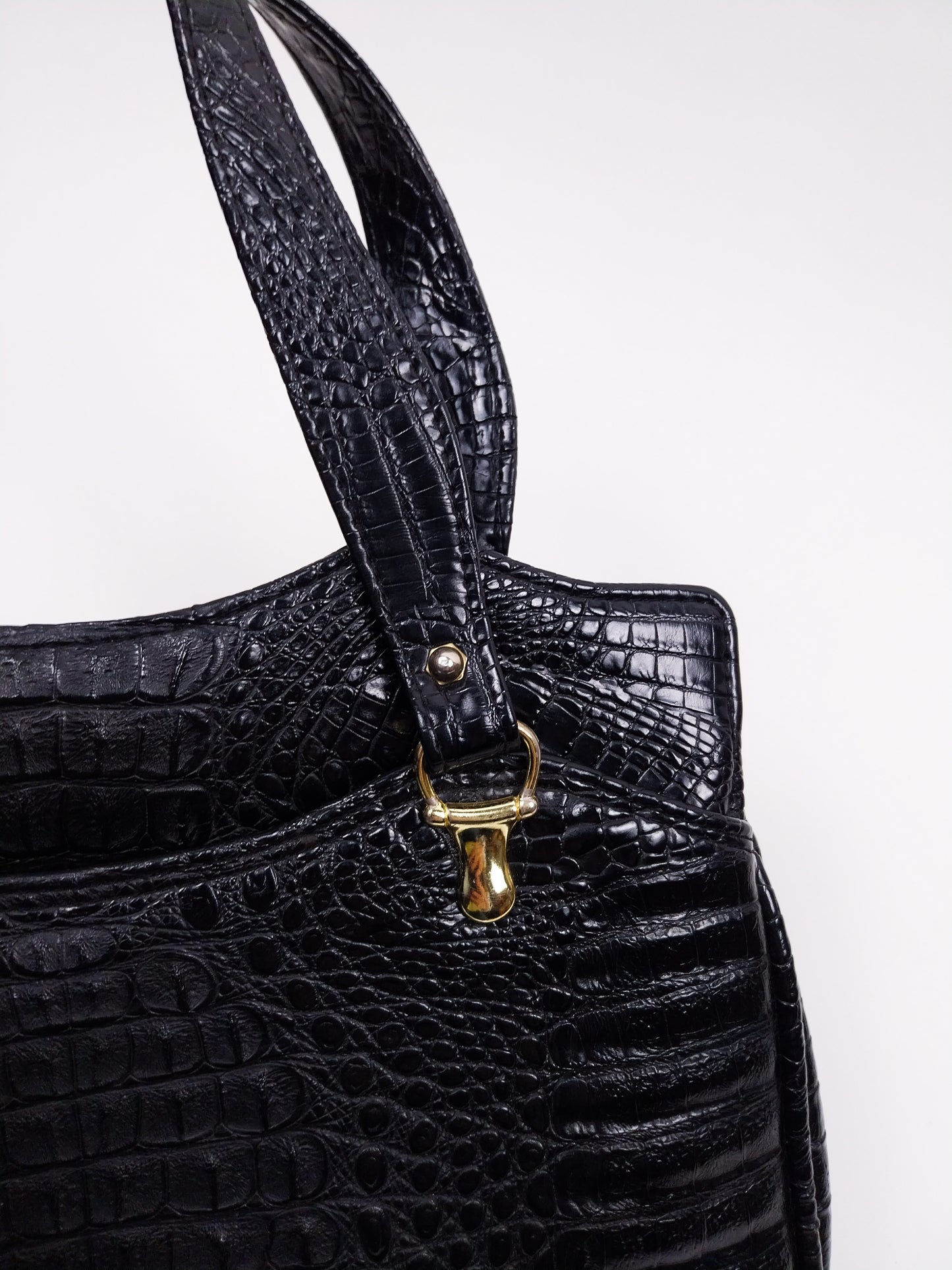 Borsa vintage in vera pelle stampa cocco – Horch Meisier Klasse