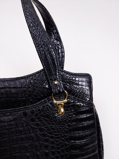 Borsa vintage in vera pelle stampa cocco – Horch Meisier Klasse