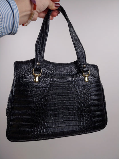 Borsa vintage in vera pelle stampa cocco – Horch Meisier Klasse