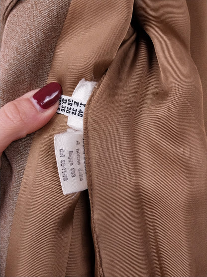 Trench donna Vintage Anni ’80 in Cotone – Beige Cammello – Made in Italy