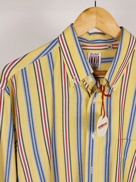 Camicia Vintage Studio 0001 Ferré Righe Multicolor – Made in Italy – Anni ’90