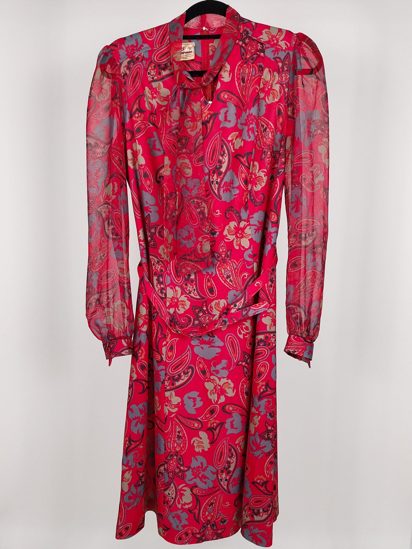 Abito vintage anni ’70 paisley – Robert Newman London