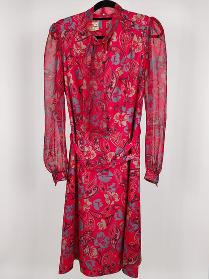 Abito vintage anni ’70 paisley – Robert Newman London