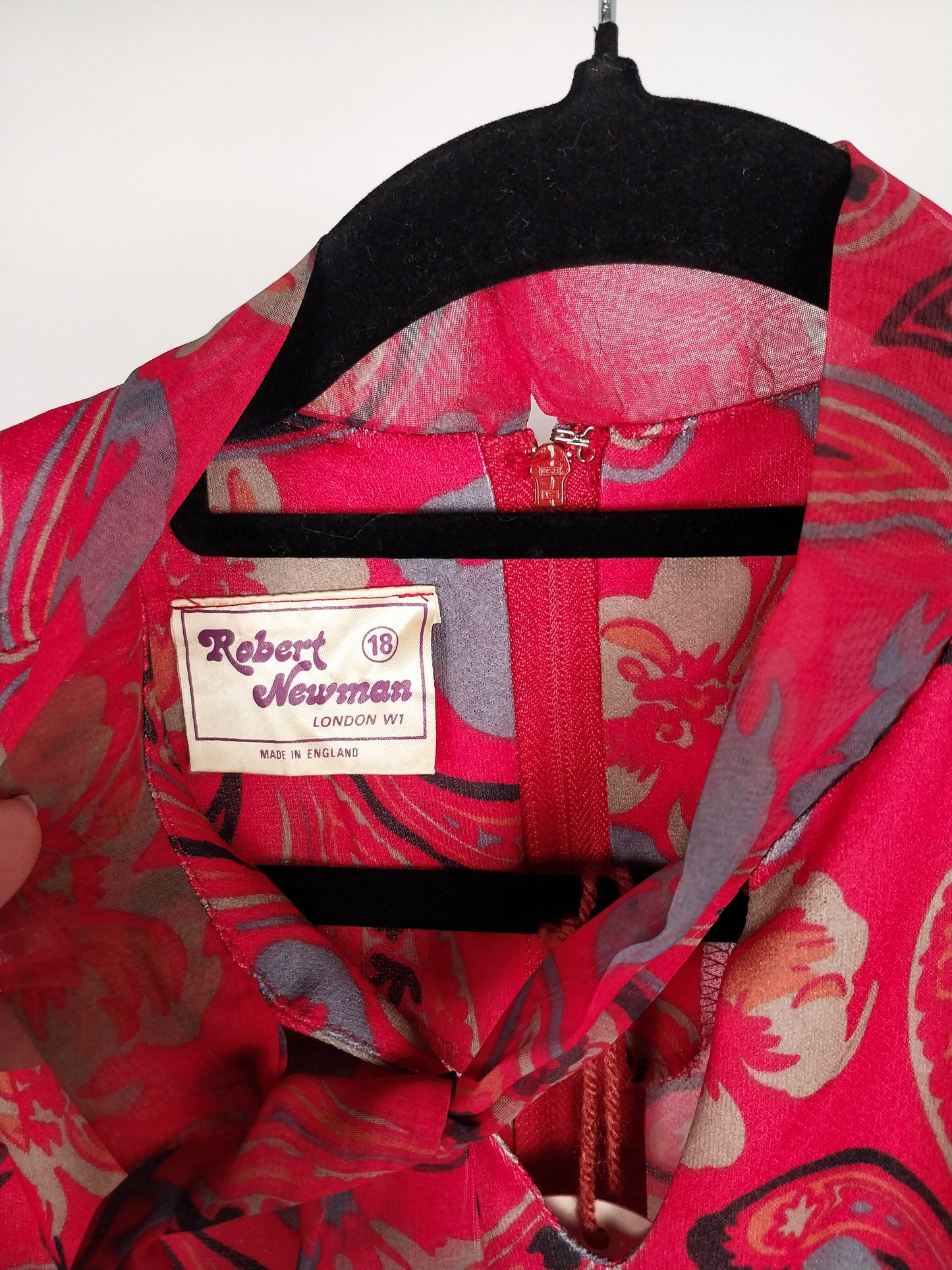 Abito vintage anni ’70 paisley – Robert Newman London