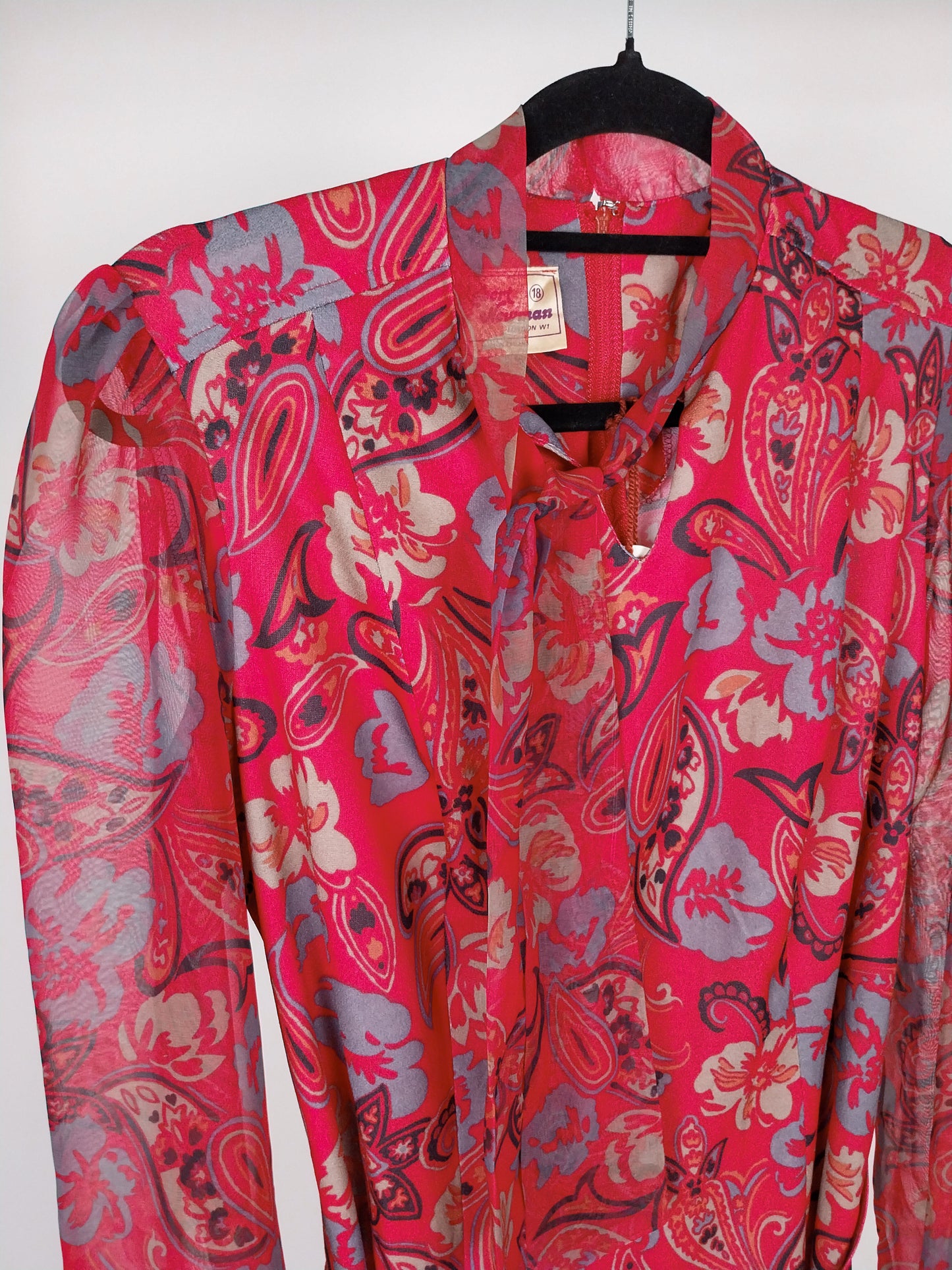 Abito vintage anni ’70 paisley – Robert Newman London