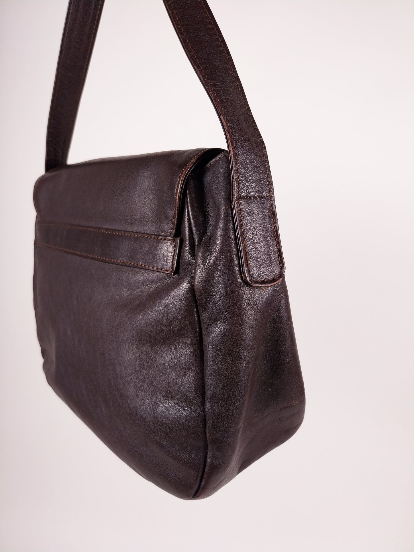 Borsa Prada Vintage in Pelle Testa di Moro