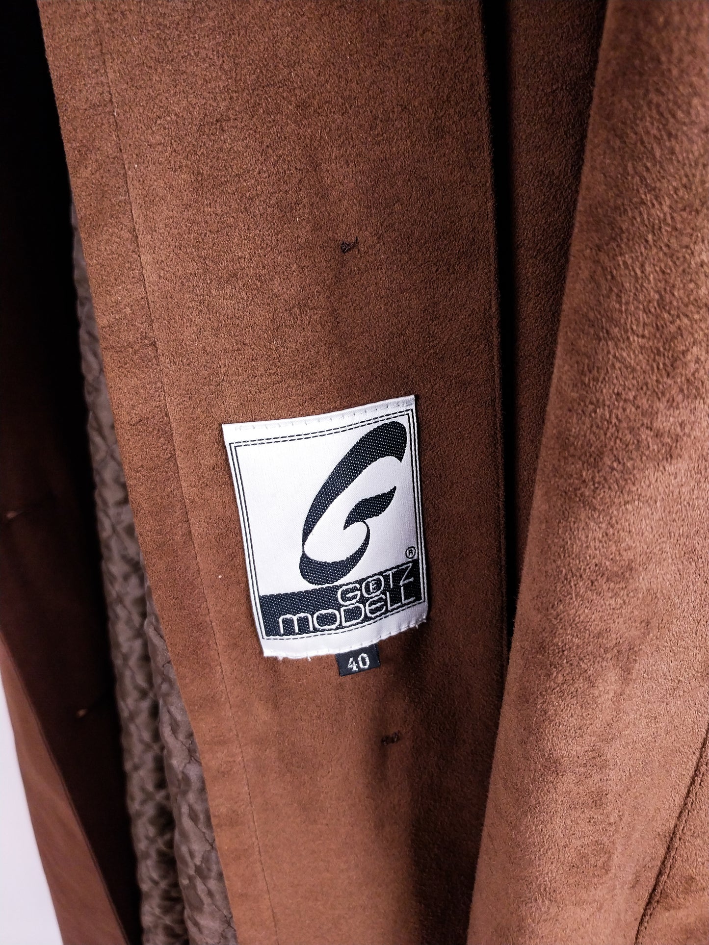 Trench vintage in Alcantara con imbottitura removibile