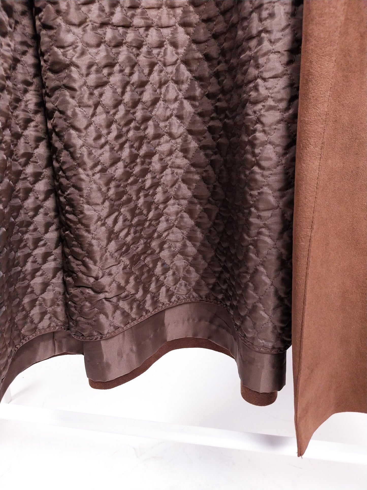 Trench vintage in Alcantara con imbottitura removibile