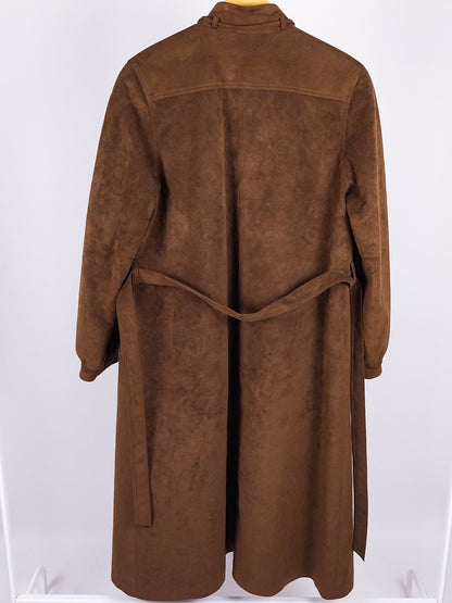 Trench vintage in Alcantara con imbottitura removibile