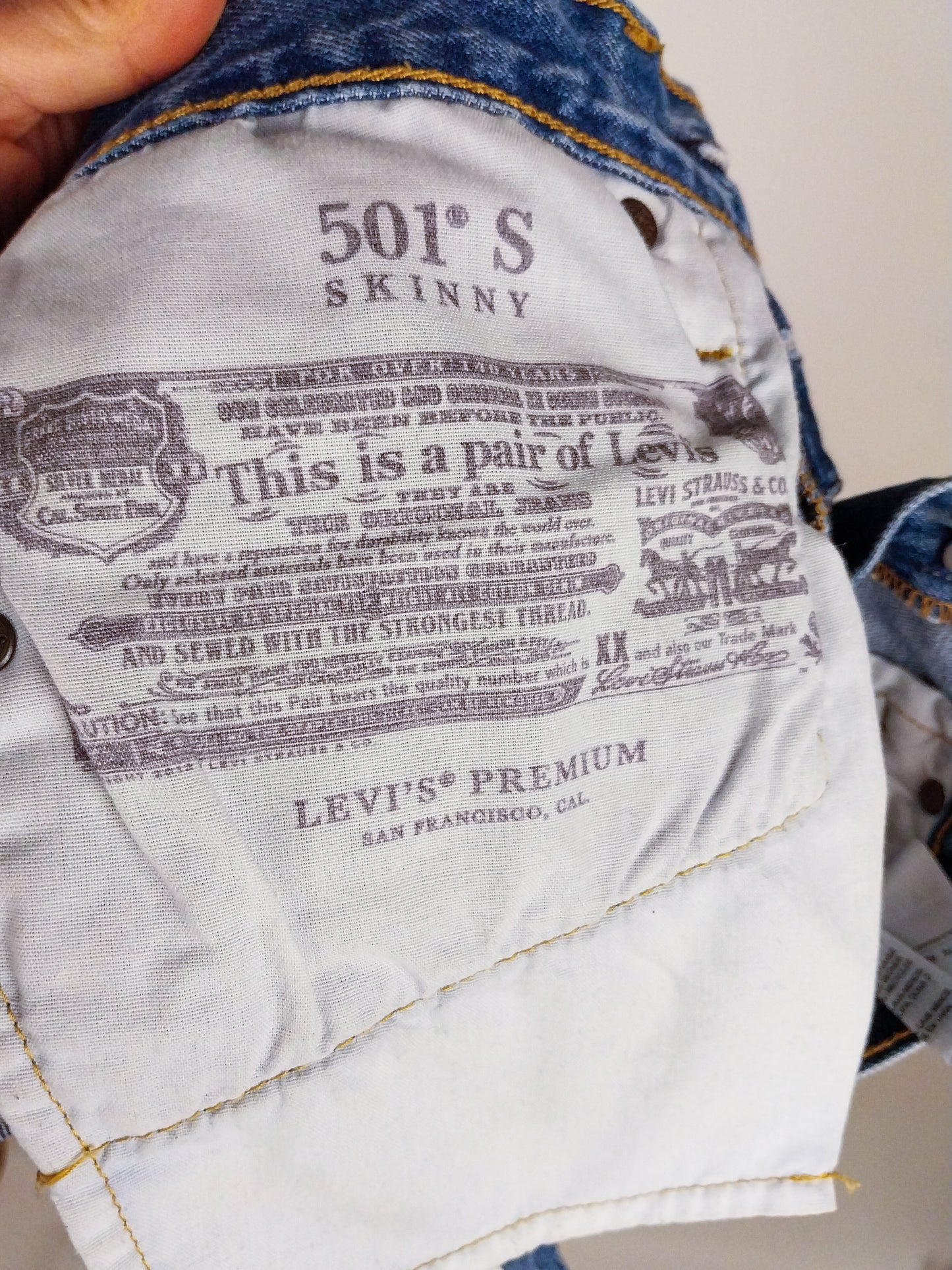 Jeans Levi's 501 skinny - lavaggio medio