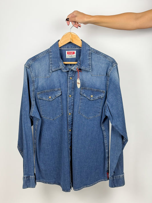 Camicia Jeans Vintage Wrangler Uomo