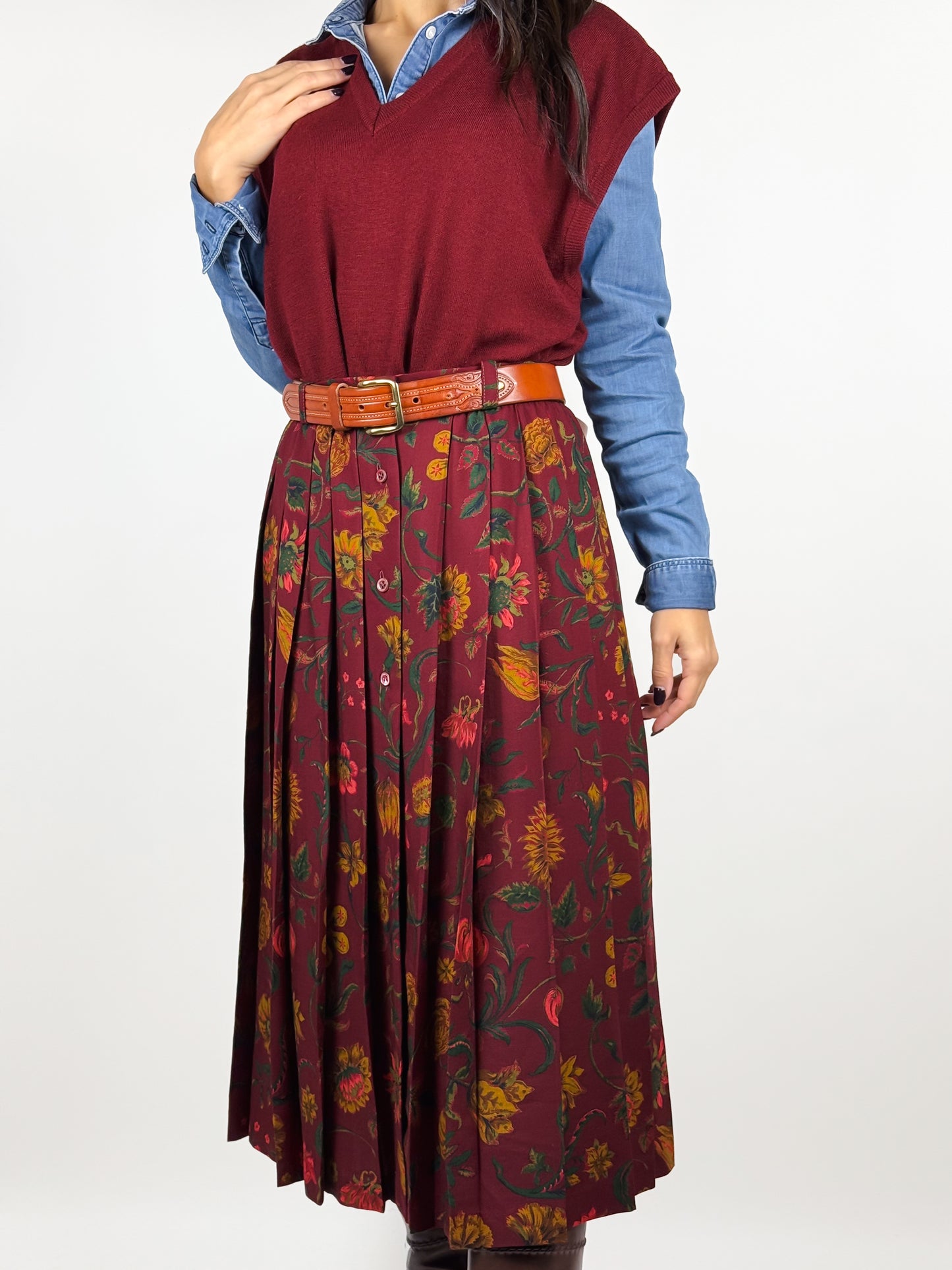 Gonna Vintage in Lana Vergine