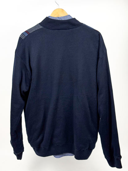 Cardigan Vintage Uomo Scamosciato