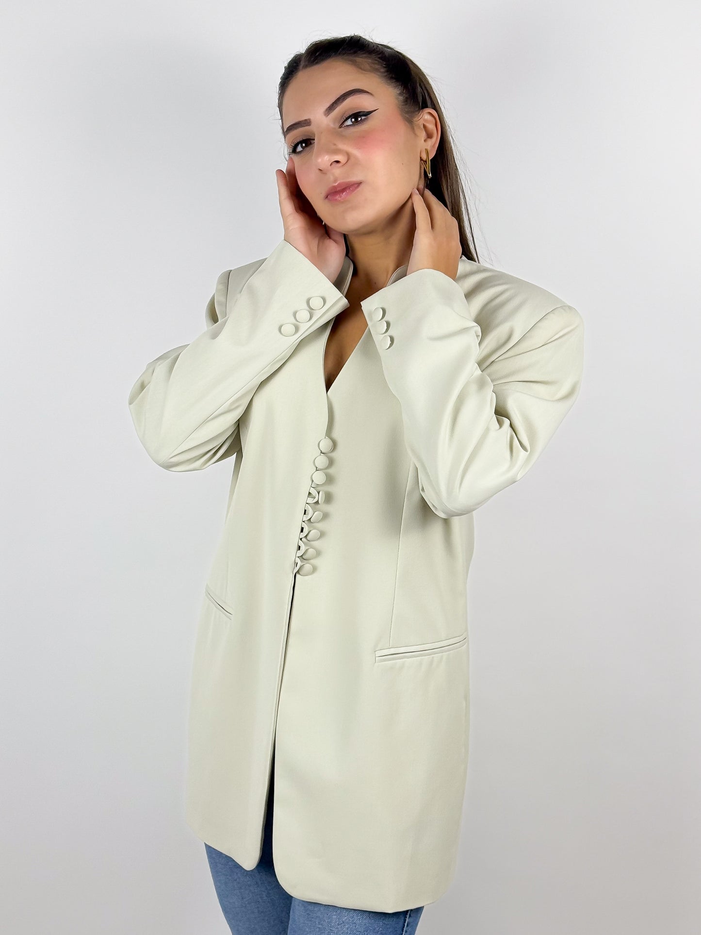 Blazer vintage panna - Made in Italy