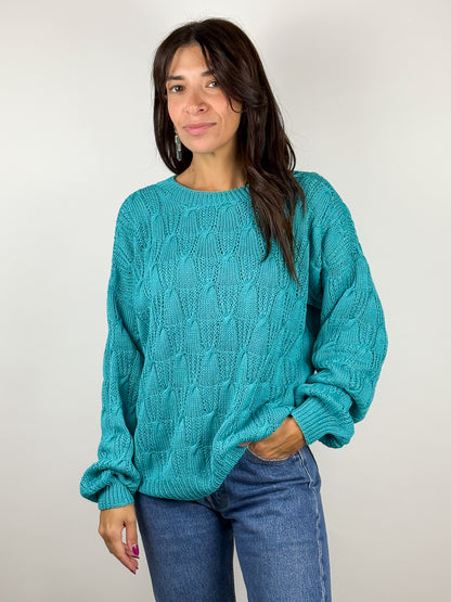 Maglioncino in cotone vintage - fatto a mano