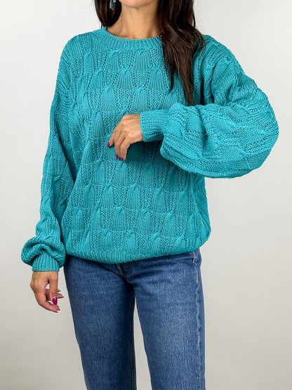 Maglioncino in cotone vintage - fatto a mano