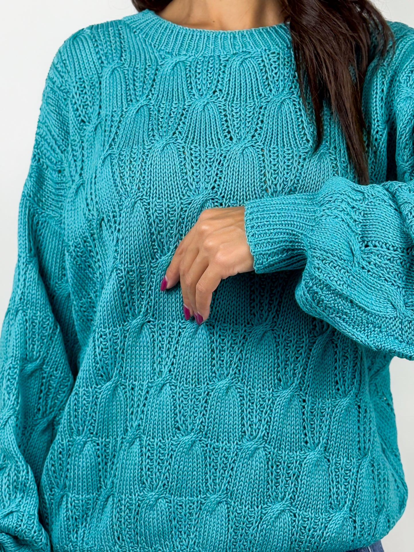 Maglioncino in cotone vintage - fatto a mano