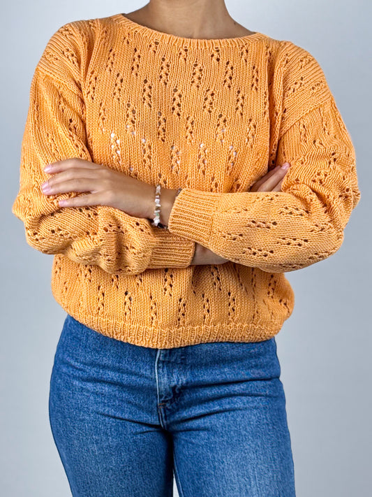 Maglioncino Vintage Cotone Traforato