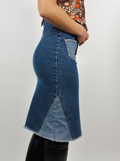 DENIM SKIRT WITH POCKETS