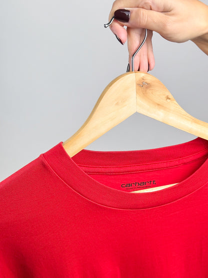Maglia Carhartt WIP L/S Squad T-Shirt Rossa - Taglia XXL