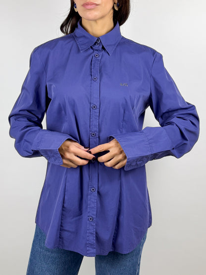 Camicia GAS Vintage Donna Viola Y2K Cotone - Taglia L