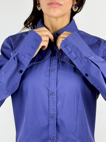 Camicia GAS Vintage Donna Viola Y2K Cotone - Taglia L