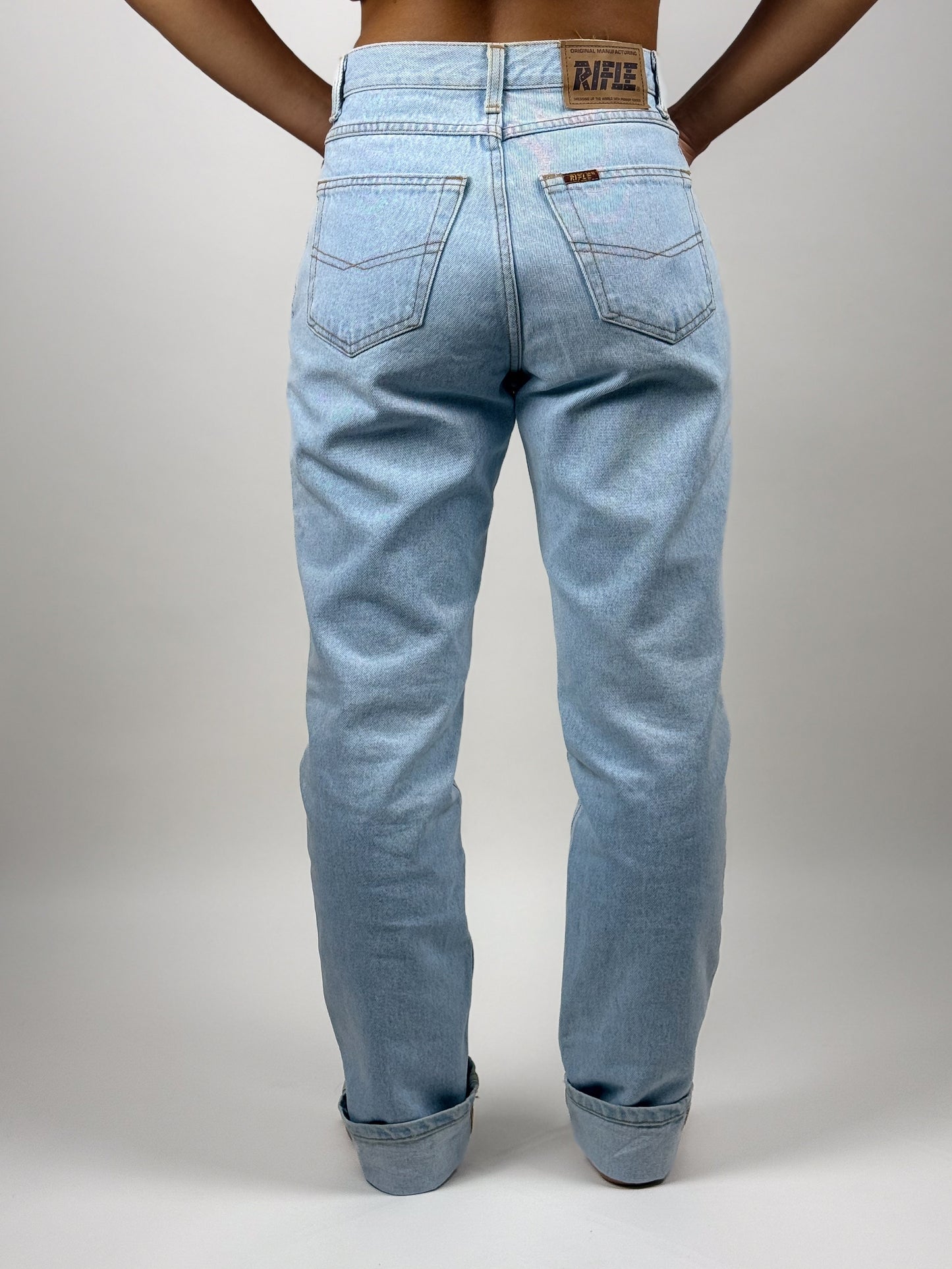 Jeans Rifle Vintage Anni 90 Lavaggio Chiaro