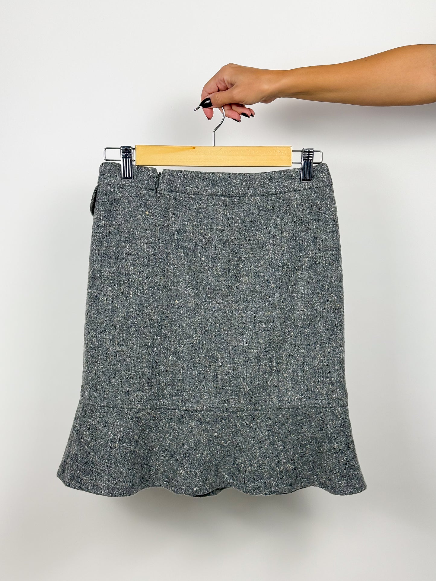 Gonna Max Mara Vintage Lana Vergine Tweed - Taglia 40