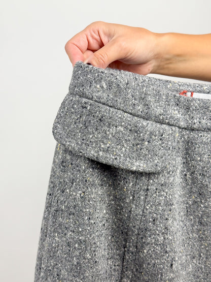 Gonna Max Mara Vintage Lana Vergine Tweed - Taglia 40