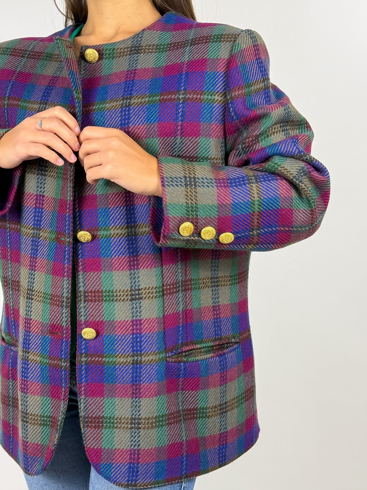 Giacca Luisa Spagnoli Vintage Anni '80 in Pura Lana