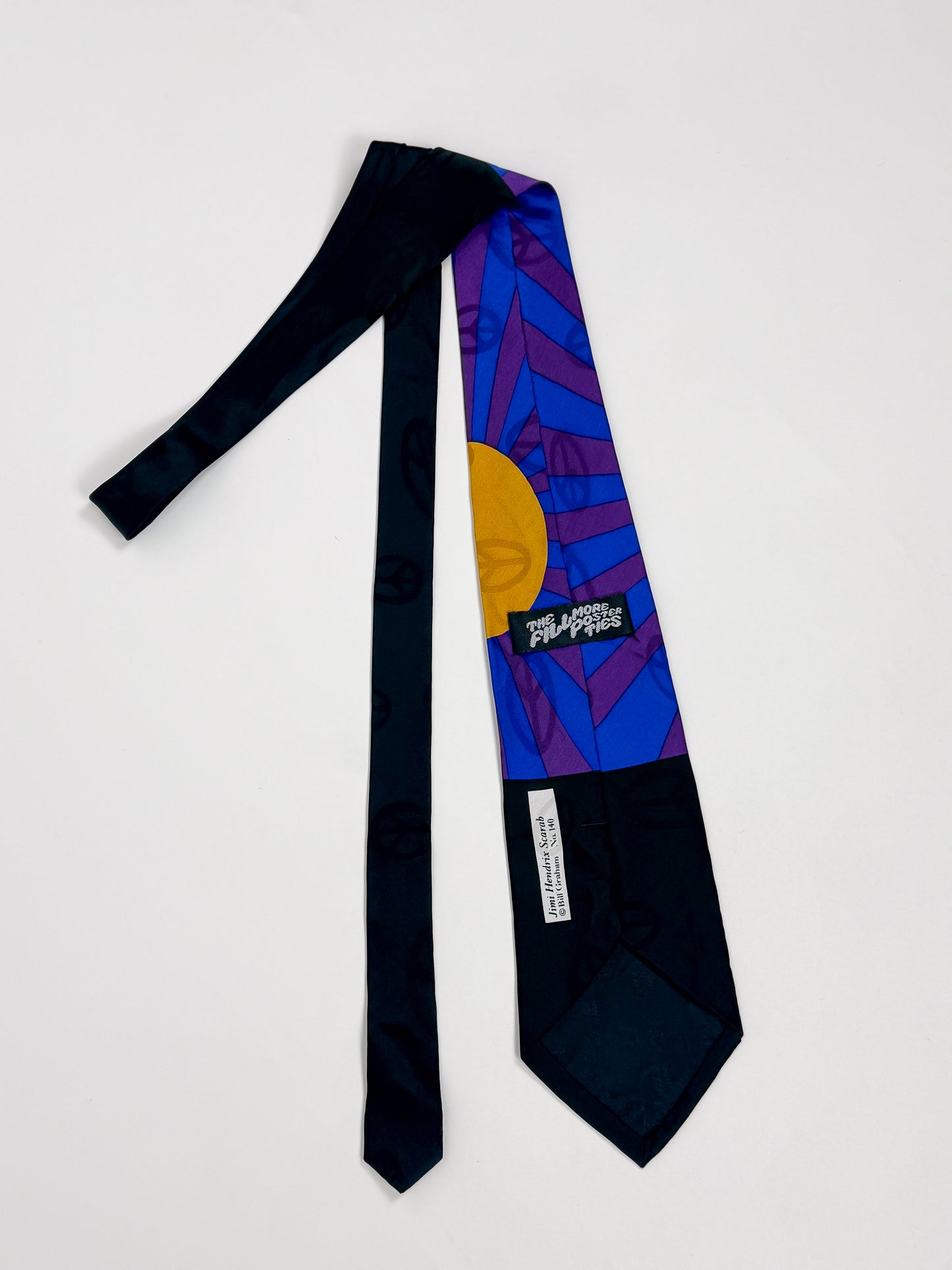 Cravatta Vintage Seta Jimi Hendrix Scarab - The Fillmore Poster Ties