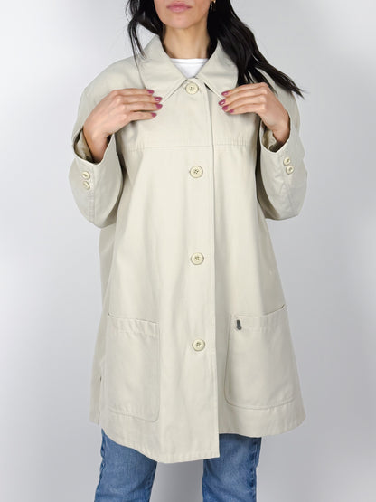 TRENCH BEIGE CORTO