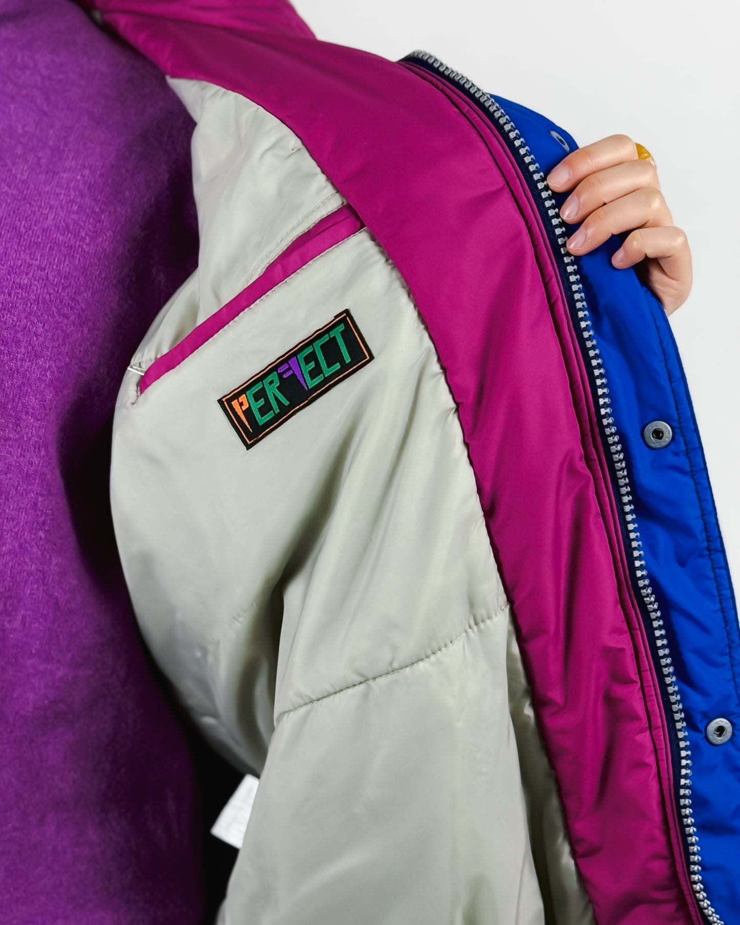 Giacca Sci Vintage Imbottita Uomo Anni '80