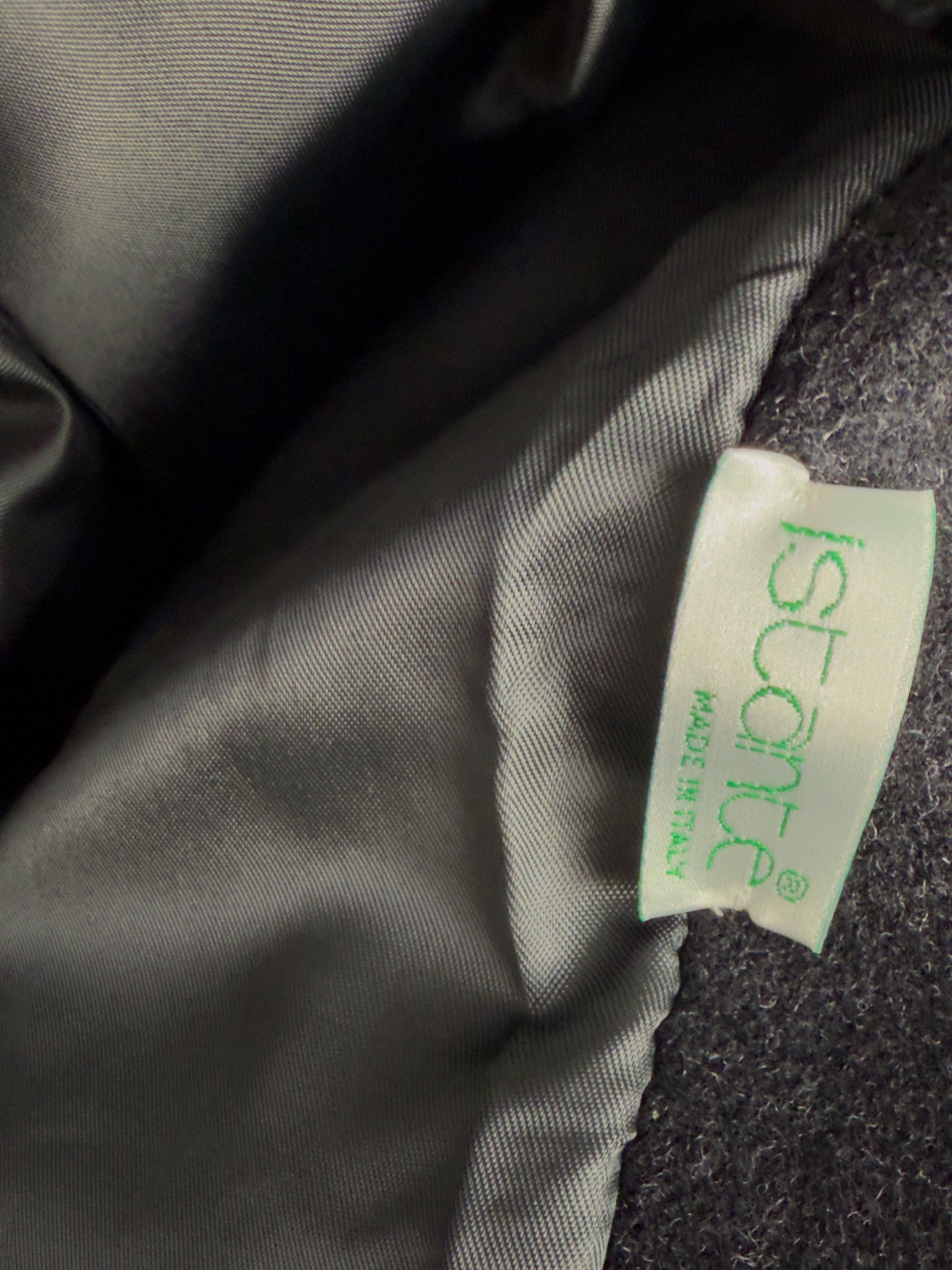 Cappotto Vintage Donna in Lana Grigio Scuro - Made in Italy