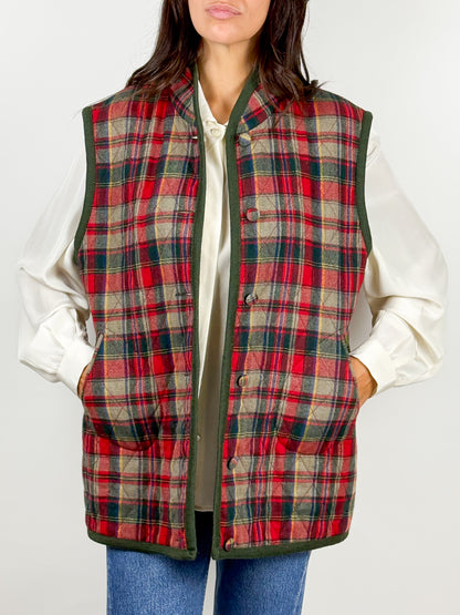 Gilet Vintage in Lana Tartan - Unisex