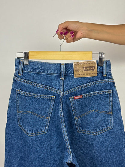 Jeans Vintage Carrera da Donna – lavaggio blu, modello dritto