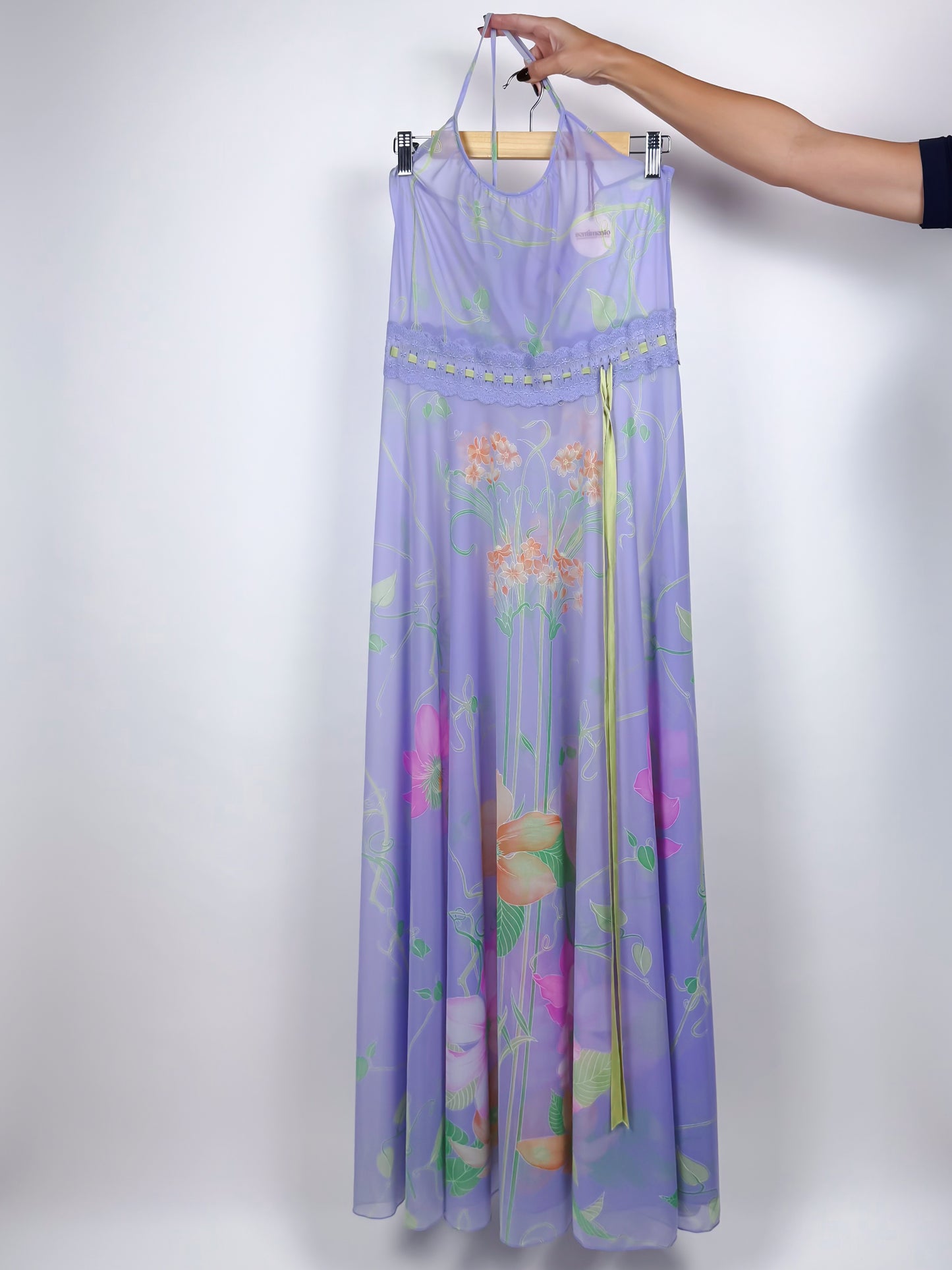 Abito Sottoveste Vintage La Perla Lingerie Trasparente Made in Italy