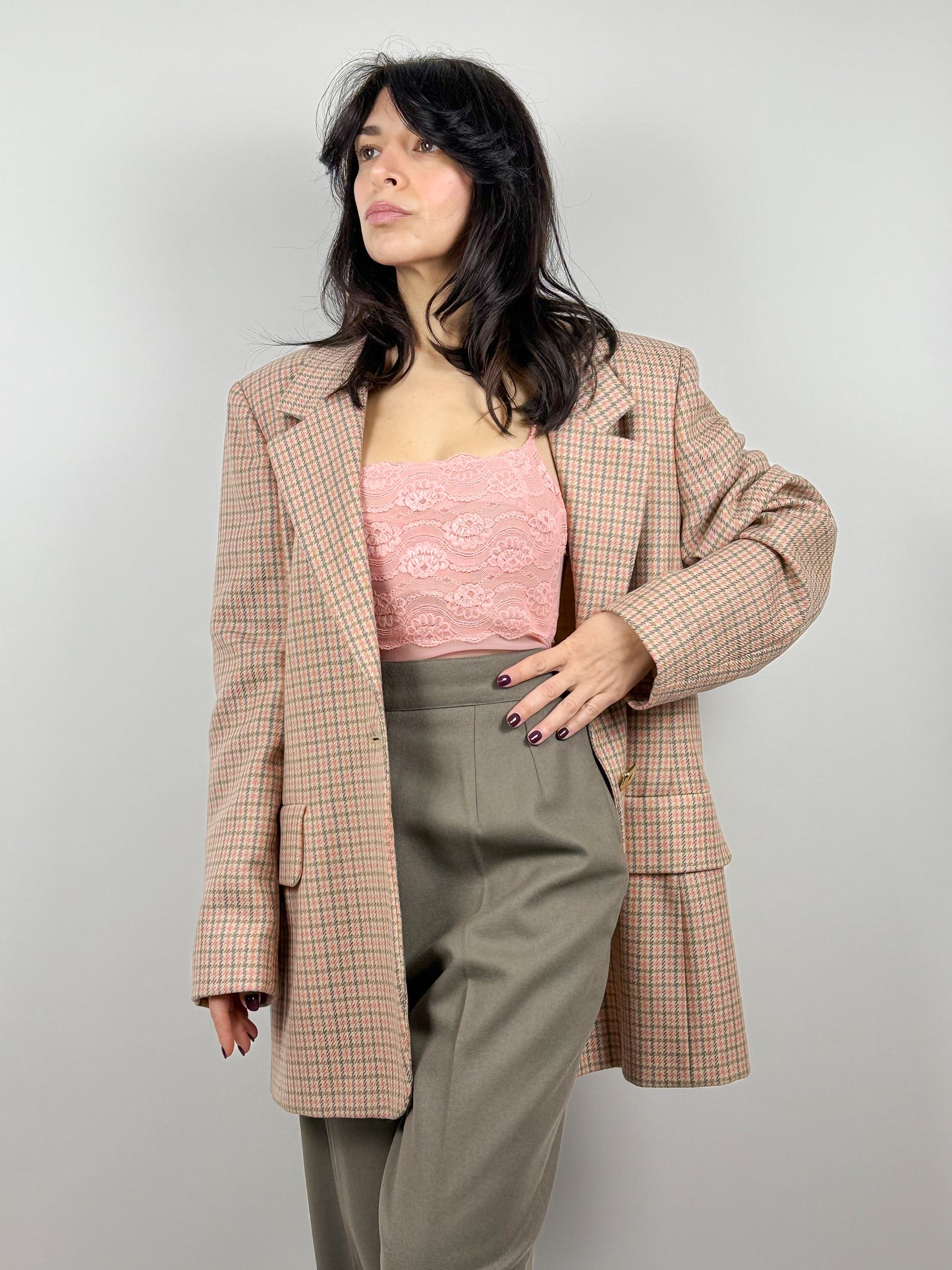 90'S CHECKED BLAZER