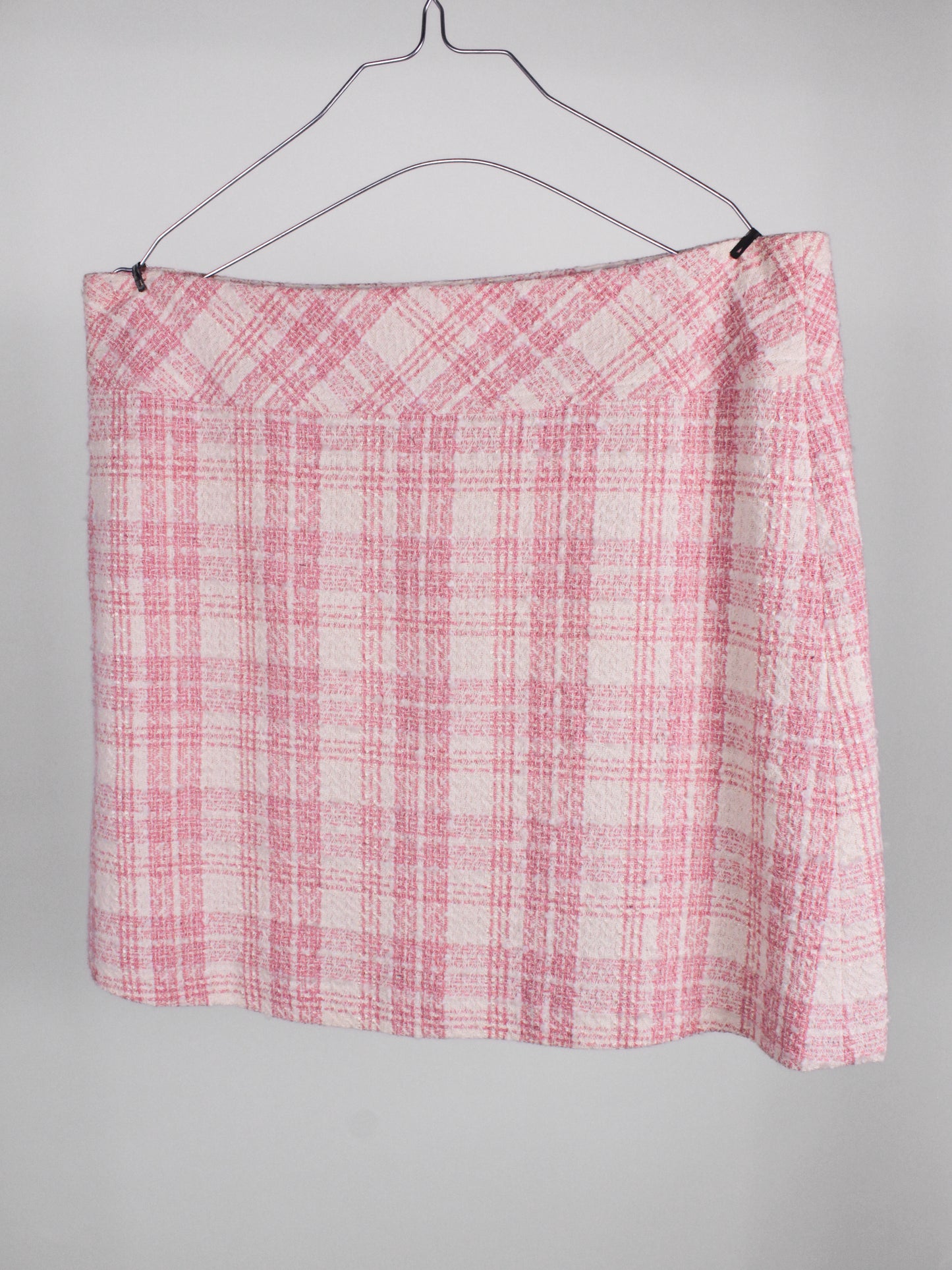 Completo Vintage Donna Y2K Rosa Check – Giacca e Minigonna IT 40